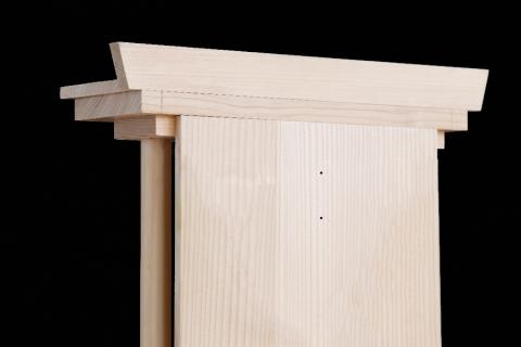 かんたん設置！ 神棚神殿 ／ 置いても、壁に掛けてもきれいにお祀り 紀州産 尾鷲ひのき製【ymku0006】