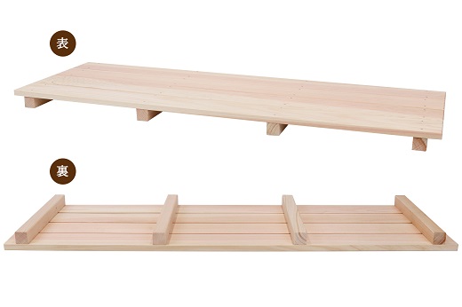 すのこ 85cm x 29.5cm 溝彫り 滑り止め 4枚打ち 紀州産 総ひのき製 職人手作り【ymku0009】
