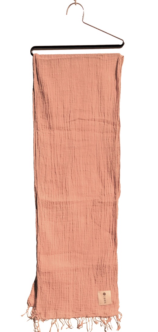 熊野桜染め　ふさ付きストール【mrm0135】