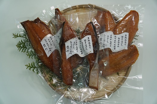 独自調合　秘伝味醂干しセット　天然ぶり味醂　ふぐ味醂　さば味醂【uosk0019】