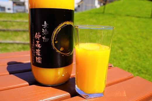 仲森農園の【麗紅甘熟みかんじゅーす】（6本） みかん 100% オレンジジュース れいこう 柑橘 ストレート ドリンク フルーツ【nkmr0008】