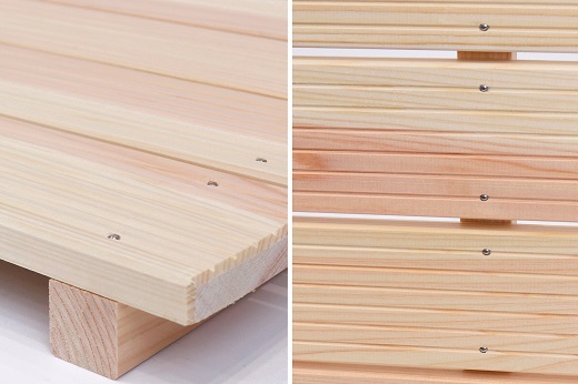 すのこ 85cm x 44.5cm 溝彫り 滑り止め 6枚打ち 紀州産 総ひのき製 職人手作り【ymku0010】