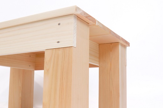 ひのき踏み台 滑り止め付き 玄関台の足場や、少し高い所のものを取る時にオススメ！  紀州産 総ひのき製 職人手作り【ymku0012】