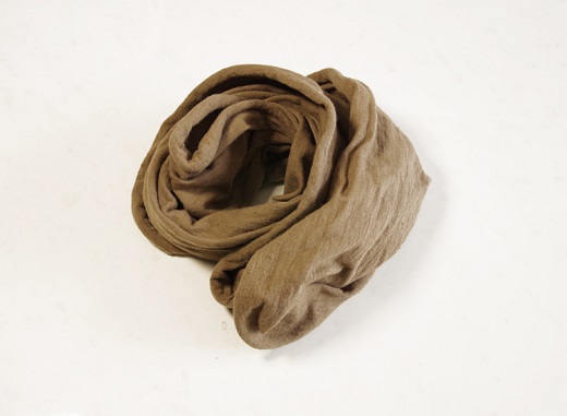 熊野番茶染め　スヌード　こげ茶色（銅媒染）【mrm0116】