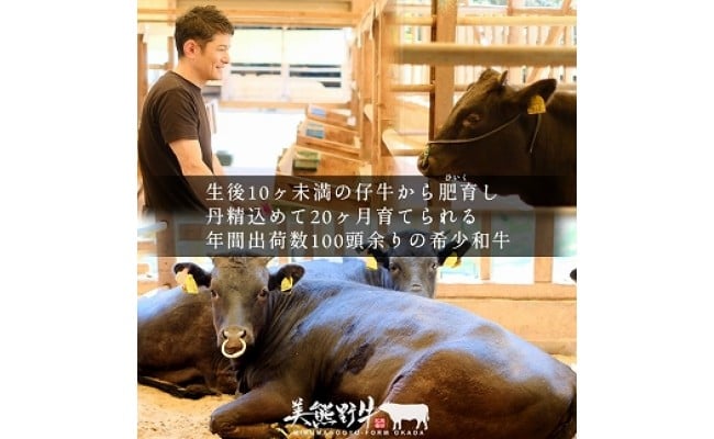 【全4回】美熊野牛 定期便D ＜すき焼きしゃぶしゃぶ用ロース＆赤身モモ肉 800g・切り落とし 800g・焼肉用6種食べ比べ 500ｇ・サーロインステーキ 300g×2枚＞  牛肉 肉 ブランド牛 和牛 黒毛和牛 国産牛 すき焼き しゃぶしゃぶ 赤身 赤身肉 焼肉 ステーキ サーロイン 肉定期便 人気 希少 おすすめ 三重県 熊野市【okad-tkb0022】