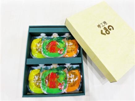 【果肉入り贅沢みかんゼリー6個（3種各2個詰め合わせ）】化粧箱【kmkn0064】