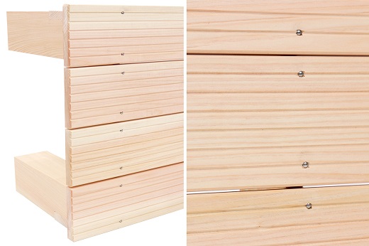 ひのき踏み台 滑り止め付き 玄関台の足場や、少し高い所のものを取る時にオススメ！  紀州産 総ひのき製 職人手作り【ymku0012】