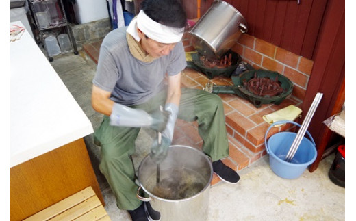 熊野番茶染め　シルクオーガンジースカーフ　こげ茶色（銅媒染）【mrm0111】