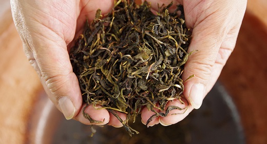 熊野番茶染めキャンバストートバッグ　茶色（銅媒染）【mrm0103】