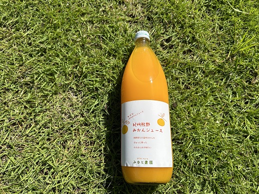 湊農園のみかん搾っただけ！【紀州熊野みかんジュース】1000ml×12本　段ボール箱【2025年12月以降順次発送予定】【kmkn0090】