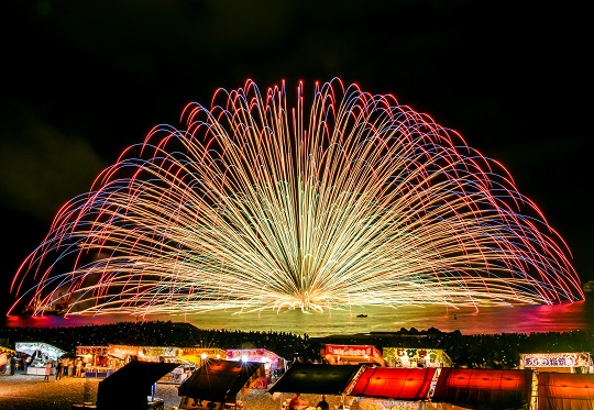 熊野大花火  オフィシャル Ｔシャツ　ブラック（Mサイズ）【mrm0144-2】