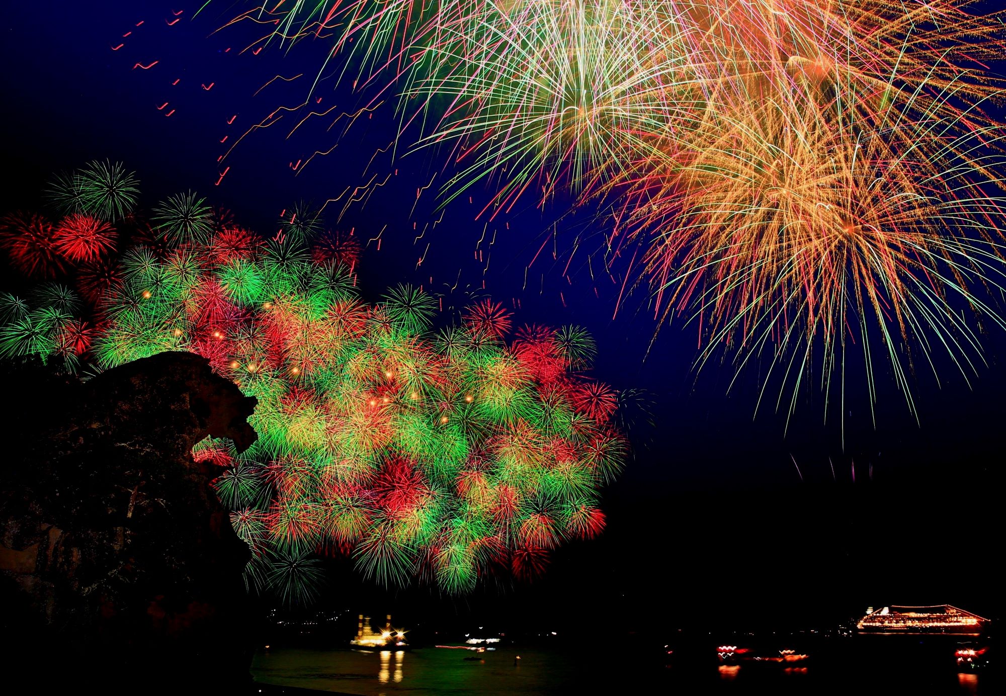 熊野大花火  オフィシャル Ｔシャツ　ブラック（Lサイズ）【mrm0144-3】