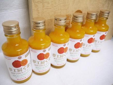 みかんジュース 飲みきりサイズ いつでも新鮮な味わい☆【不知火ジュース：ミニ】180ml×6本  化粧箱  みかん 100% オレンジジュース  ギフト プレゼント 贈答用 三重県 熊野市【kmkn0086】