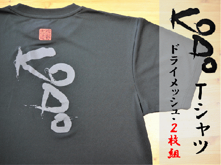 熊野古道Tシャツ【KODOTシャツ・2枚組】ドライメッシュ生地でいつでもさわやか。【kmkn0129】