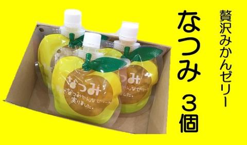 贅沢ゼリー3個セット【「なつみ」3個箱入り】ミニセットが欲しい！リクエストにお応えしました。【kmkn0163】