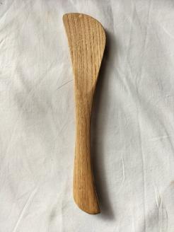 木べら　スパチュラ　左利き用　栗の木　ナチュラル【kumk0006】
