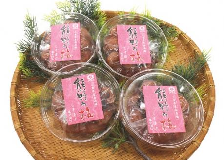 梅干し 熊野乃梅 「しそ漬け」 小分け 4パックセット 180g×4【snby0023】