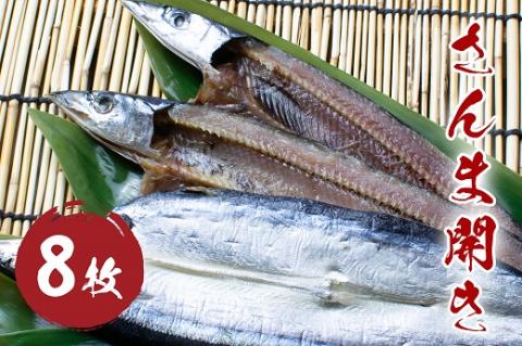 さんま 開き 8枚セット 干物 ひもの 国産 サンマ 秋刀魚 松屋水産 三重県熊野市【mtys0006】
