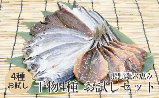 干物 お試しセット 4種 あじ開き 干物 ひもの さんま開き あじみりん さんまみりん 干物セット 国産 熊野灘 松屋水産 三重県熊野市【mtys0004】