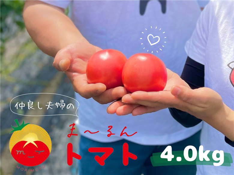 【先行予約】熊野市産 仲良し夫婦の ま～るんトマト 4kg【mrmn0001】