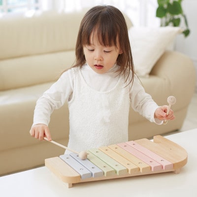 エドインターの知育玩具【エレファントシロフォン】(日本産/木製玩具)