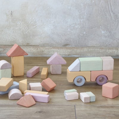 エドインターの【つみきのいえL 】(日本産/木製玩具)