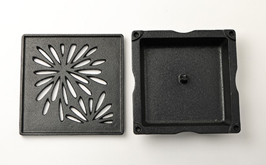 くわな鋳物の蚊やり器　花火
