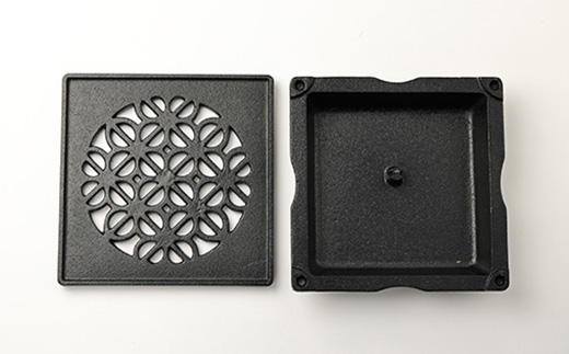 くわな鋳物の蚊やり器　朝顔