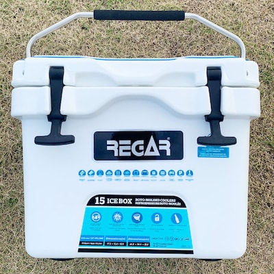 オリジナルマット(SeaDek)付ハードクーラーボックス　(サイズ:15L)　カラー:ホワイト