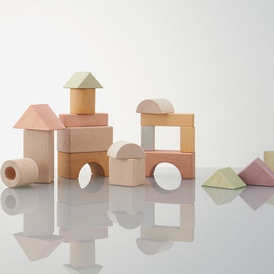 エドインターの知育玩具【つみきのいえM 】(日本産/木製玩具)