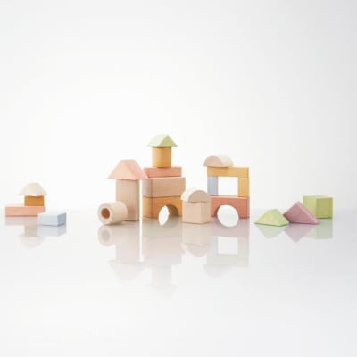 エドインターの【つみきのいえL 】(日本産/木製玩具)