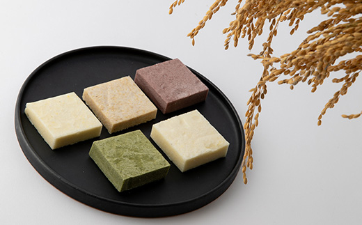 切り餅5色　箱入り(冷凍)【配送不可地域：離島】