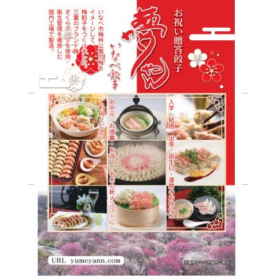 夢やん　いなべ餃子(にんにく入り・なし・梅の3種類)各30個入り　三重県産さくらポーク使用【配送不可地域：離島】