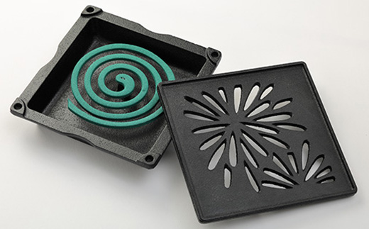 くわな鋳物の蚊やり器　花火