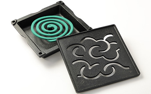 くわな鋳物の蚊やり器　雲