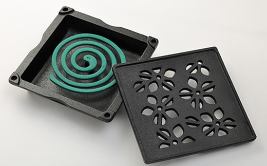 くわな鋳物の蚊やり器　桔梗(ききょう)