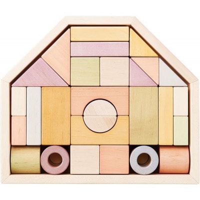 エドインターの知育玩具【つみきのいえM 】(日本産/木製玩具)