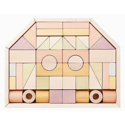 エドインターの【つみきのいえL 】(日本産/木製玩具)