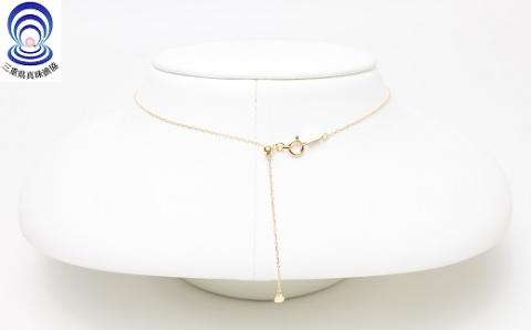 三重ブランド　アコヤ真珠　8.0ﾐﾘ　スルーペンダント（K18YG）