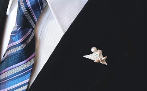 「1富士2鷹3なすび」ピンブローチ / あこや真珠 ブローチ ピンブローチ 真珠 パール 伊勢志摩 志摩 アクセサリー 富士 鷹 なすび ギフト プレゼント クリスマス 父の日 〔040-36〕