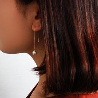 真珠 アクセサリー パール ピアス K18 ジュエリー 三重県 伊勢志摩 志摩 志摩市 プレゼント 人気 おしゃれ アコヤ真珠 冠婚葬祭 結婚式 / 志摩産 アコヤ真珠 7.5-8ミリ ベネチアンアメリカンピアス