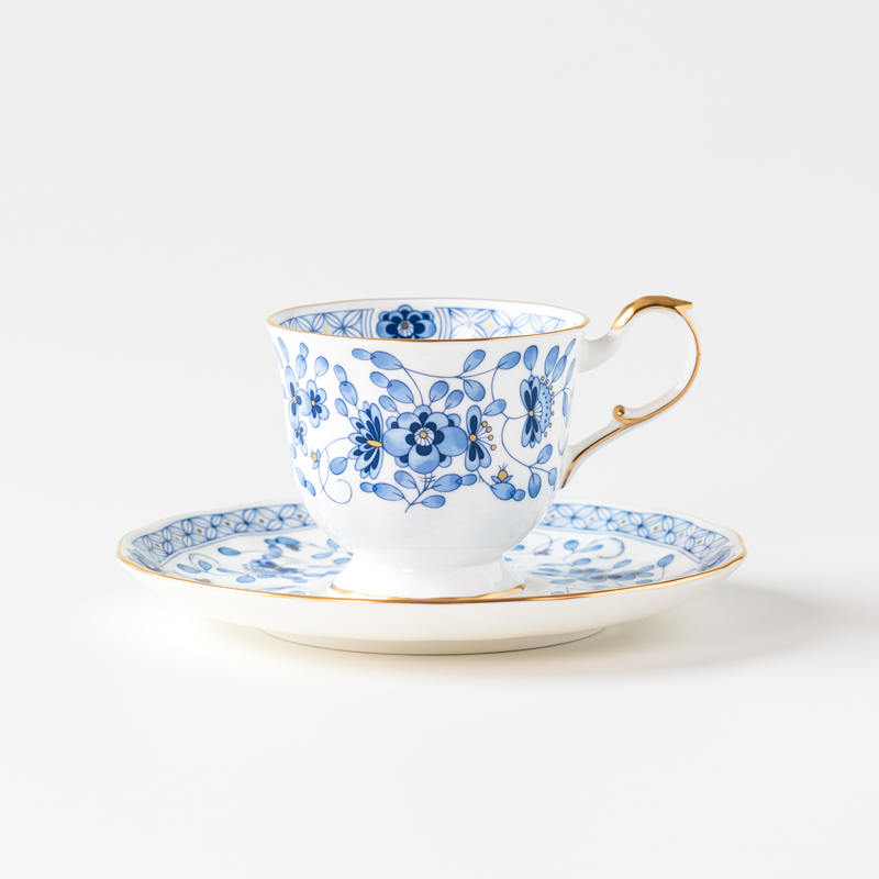 ≪NARUMI≫【ミラノ】1客コーヒー碗皿* 三重 志摩 伊勢志摩 食器 カップ ブルー コーヒー コーヒーカップ NARUMI 三重ナルミ ナルミ ミラノ おしゃれ 【020-101】