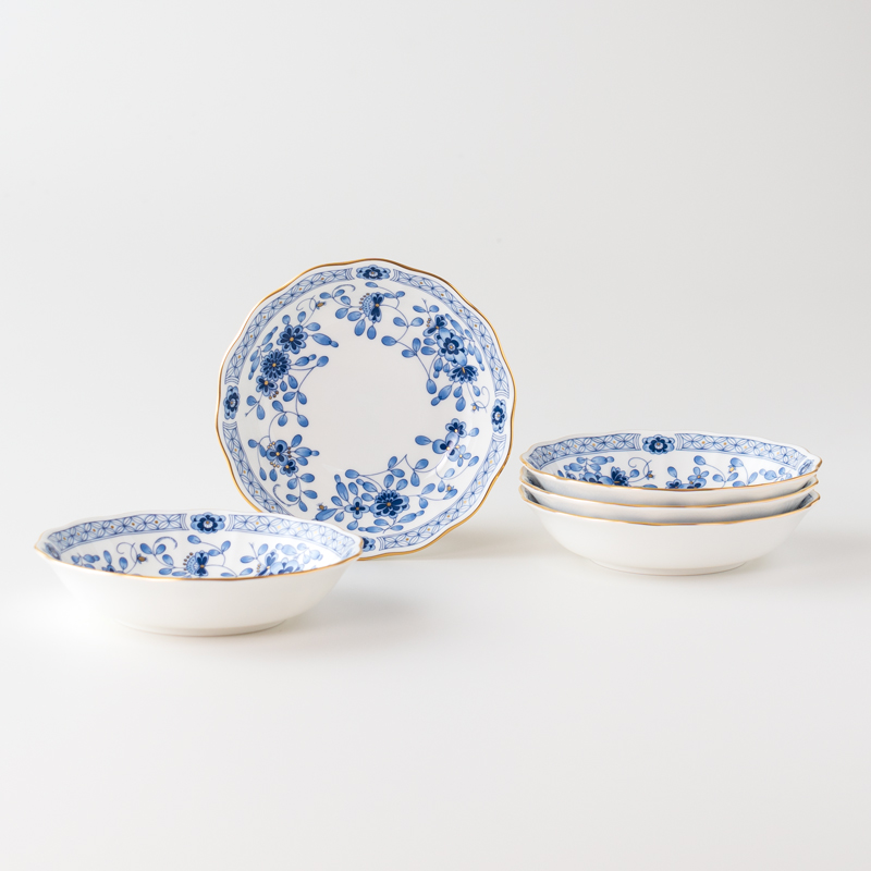 【050-63】≪NARUMI≫【ミラノ】14㎝フルーツ皿5枚セット*