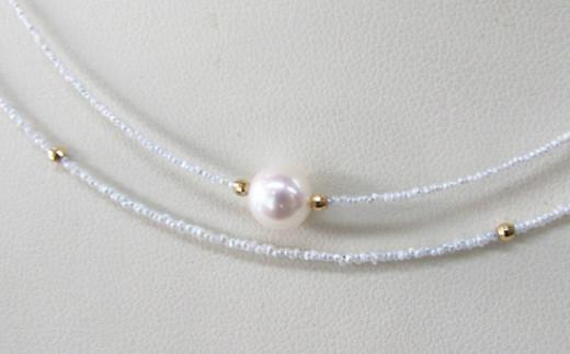 真珠 パール ネックレス K18 18K 18金 希少 ケシ アクセサリー ジュエリー 三重県 志摩市 伊勢 贈り物 プレゼント ギフト 誕生日 誕生石 志摩産アコヤ真珠ケシ2連ネックレス