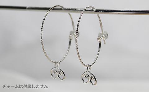 akoya フープピアス （K18WG） / 8.5～9.0ミリ 真珠 アコヤ パール ピアス 18金 アクセサリー ギフト ホワイトデー クリスマス 伊勢志摩 志摩 〔100-39〕