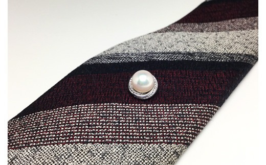 真珠 アクセサリー 8.0～8.5ミリ シルバー タイタック パール アコヤ真珠 伊勢 志摩 伊勢志摩 冠婚葬祭 慶事 弔事 結婚式 入学式 卒業式 ギフト フォーマル 誕生石 記念日 / 老舗の真珠専門店・高品質アコヤ真珠タイタック8.0～8.5ミリ /シルバー (ホワイト系)