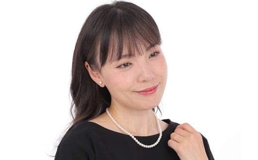 真珠 ネックレス ピアス セット Pt900 パール 5.5ミリ ～ 6ミリ アクセサリー ジュエリー 三重県 伊勢志摩 志摩市 アコヤ貝 冠婚葬祭 結婚式 葬式 フォーマル / 老舗の真珠専門店・高品質アコヤ真珠ネックレス・ピアスセット5.5～6.0ミリ