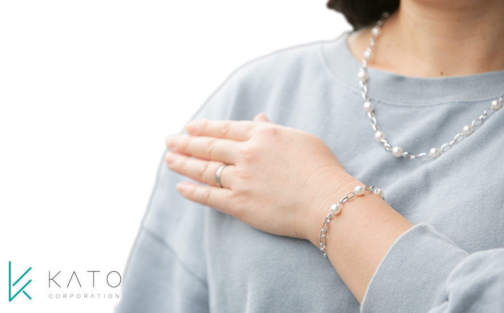 ジェンダーレス！ Akoyaブレスレット(M)