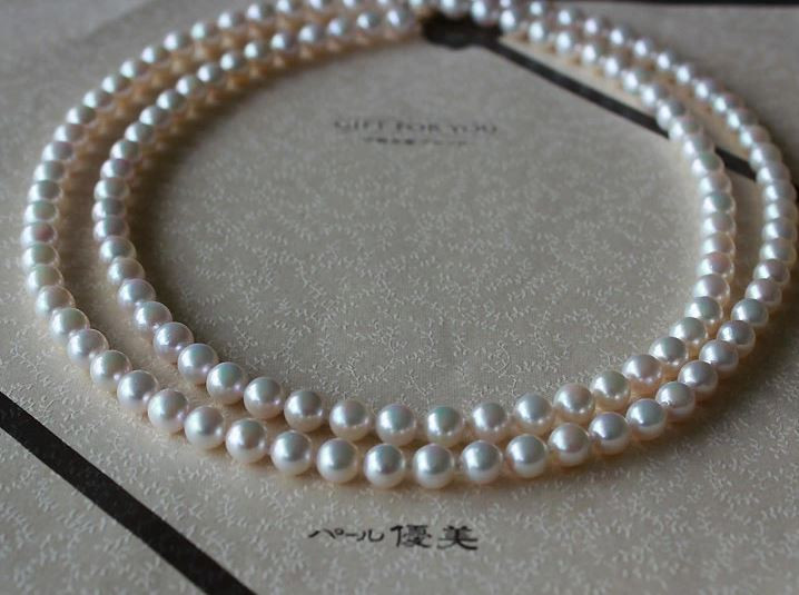 真珠 ネックレス 6ミリ ～ 7ミリ パール アクセサリー ジュエリー 三重県 伊勢志摩 志摩市 冠婚葬祭 慶事 弔事 結婚式 入学式 母の日 誕生日 記念日 クリスマス バレンタインデー ホワイトデー プレゼント カジュアル シンプル 普段使い / 志摩産アコヤ真珠 6-7ミリ 大人カジュアルなロングネックレス