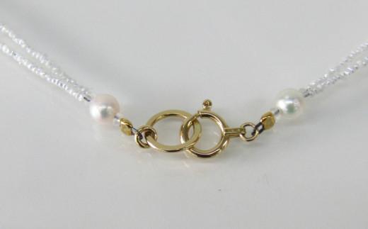 真珠 パール ネックレス K18 18K 18金 希少 ケシ アクセサリー ジュエリー 三重県 志摩市 伊勢 贈り物 プレゼント ギフト 誕生日 誕生石 志摩産アコヤ真珠ケシ2連ネックレス